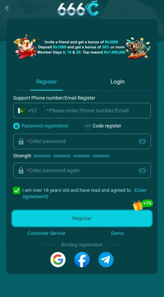 666C Game APK register now