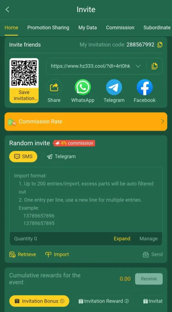 HZ333 game referral code
